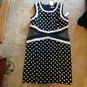 Polka dots and striped dress
